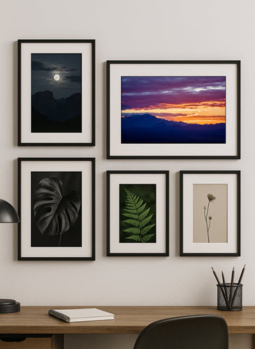             Nascent Twilight desert mountain landscape photograph by David Manzi at twilight.  About the Artist (<1150 chars):        