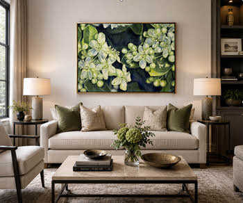             David Manzi black-and-white desert photo in modern room        