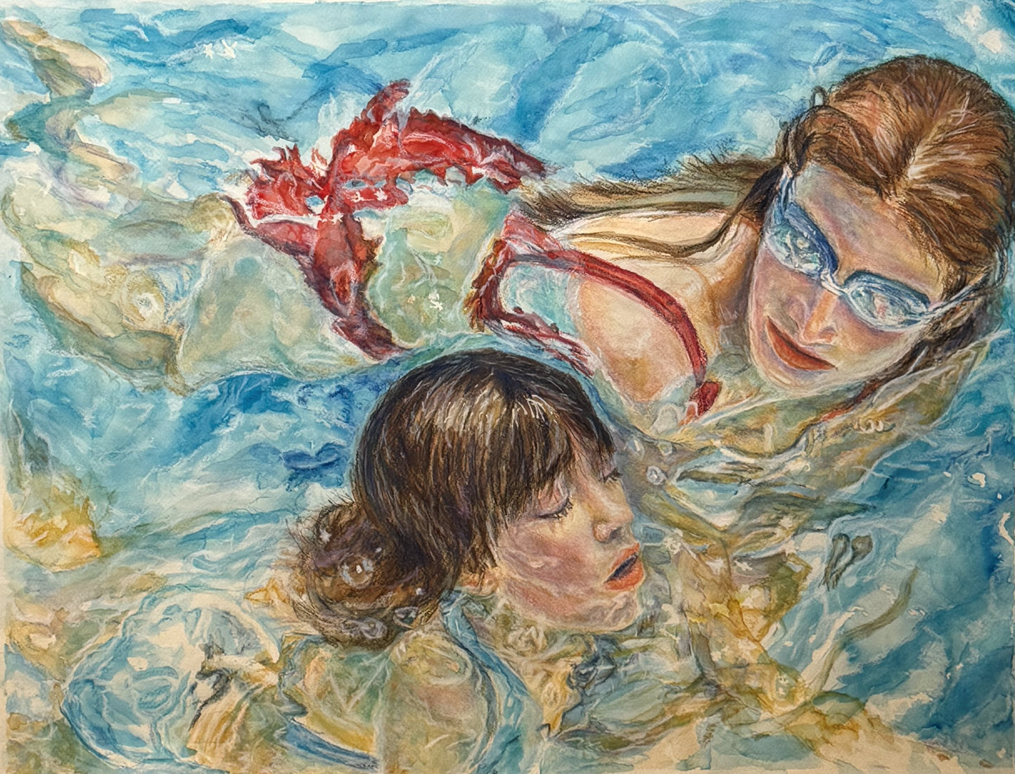             Arethusa by M. S. Miller | Contemporary Realism Watercolor        